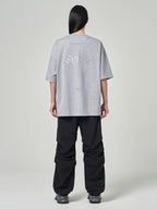 Semi Over Fit Graphic T Shirts Grey