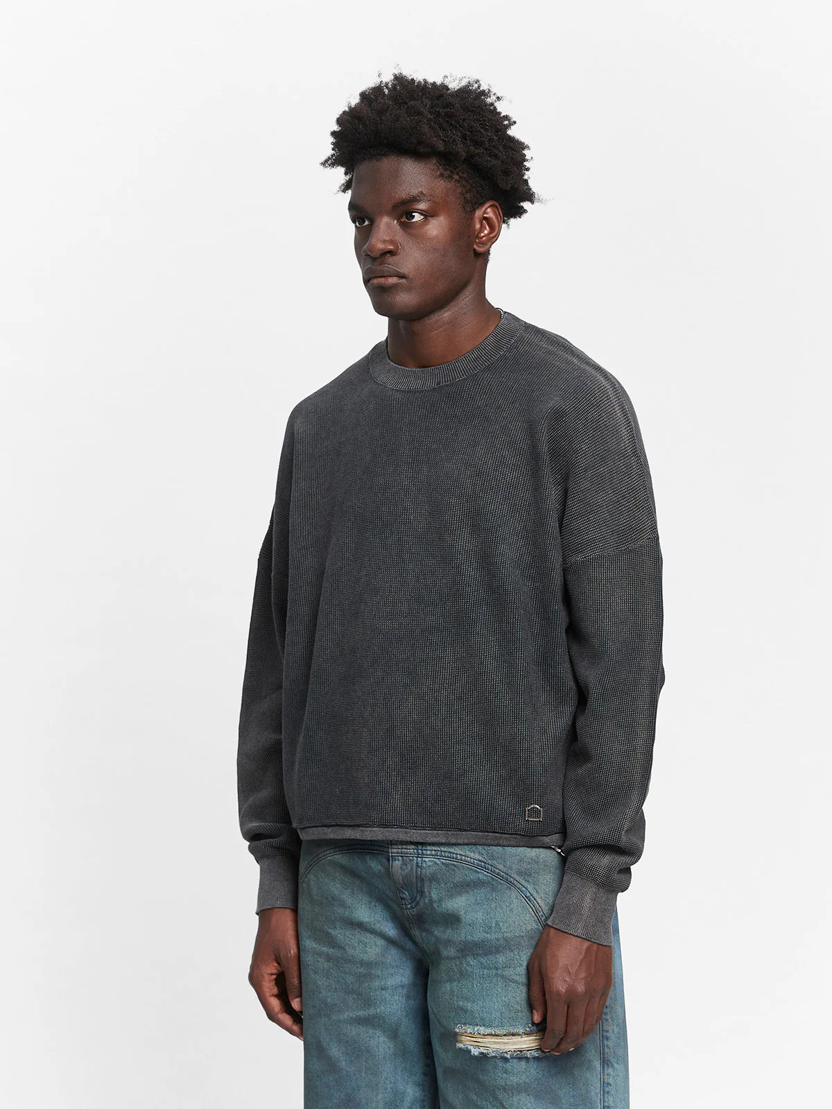 Atelier Knit Sweater Washed Black