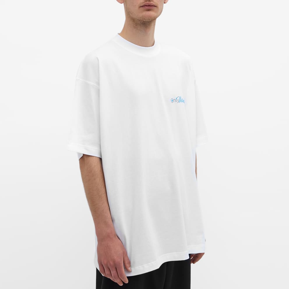 Logo print short sleeve Tshirt White