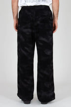Dotted Camo Jersey Pants Black