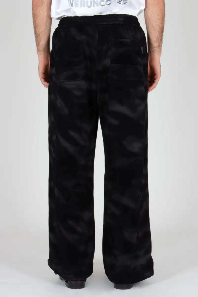 Dotted Camo Jersey Pants Black