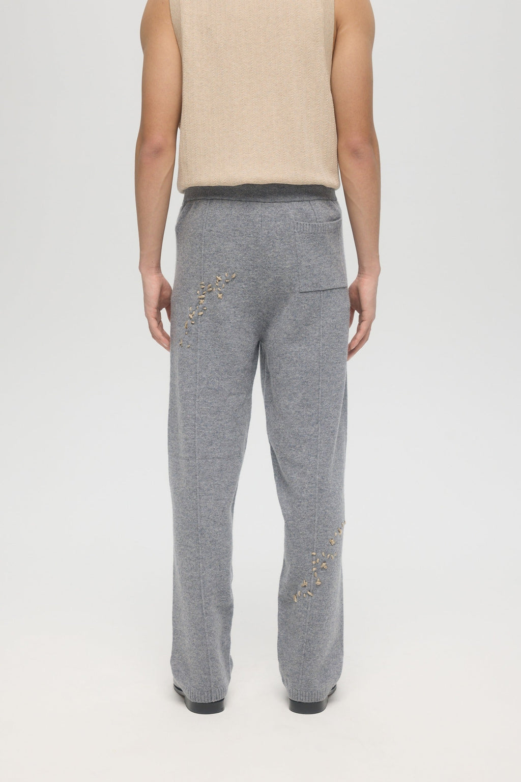 Office Knit Trousers Grey