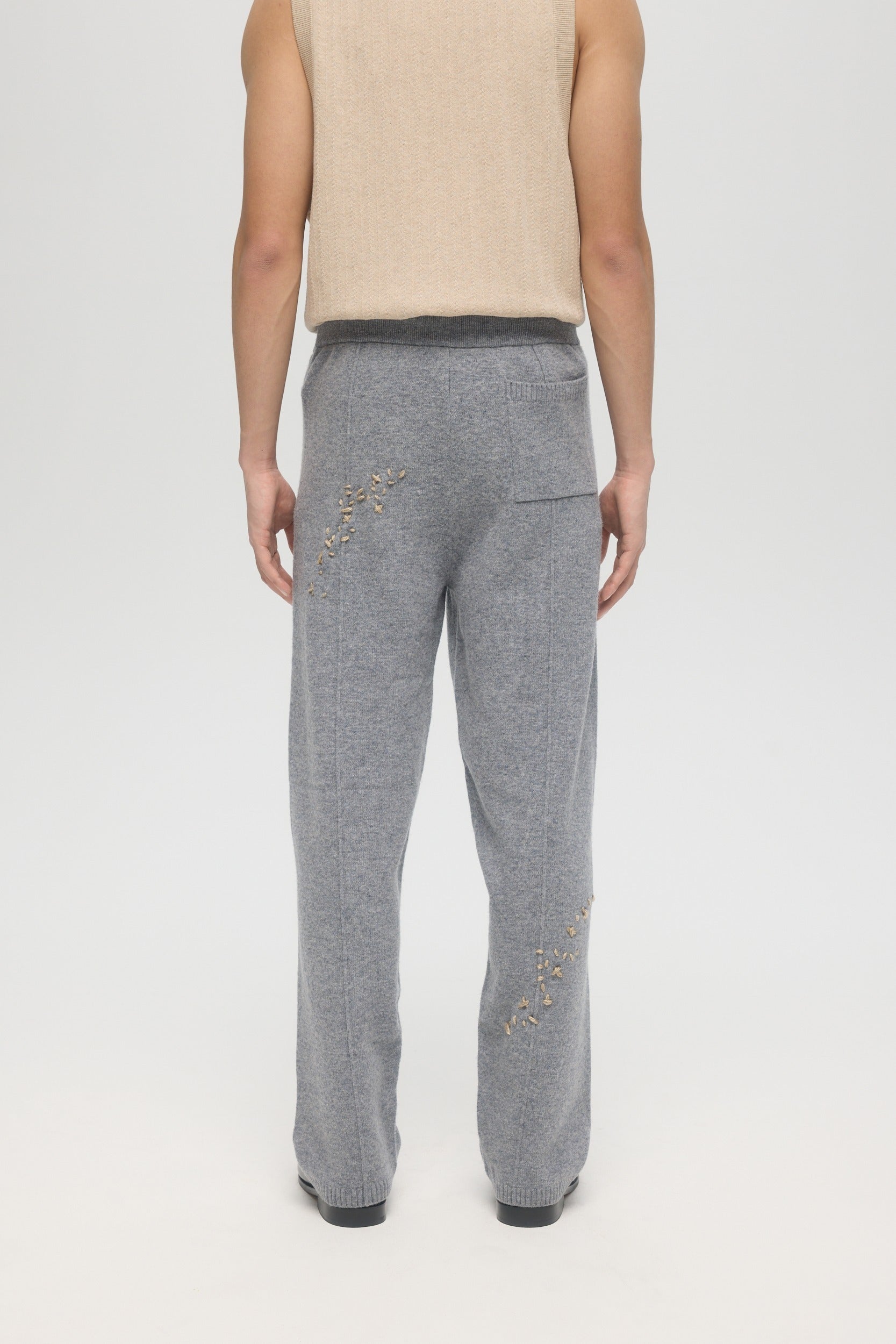 Office Knit Trousers Grey