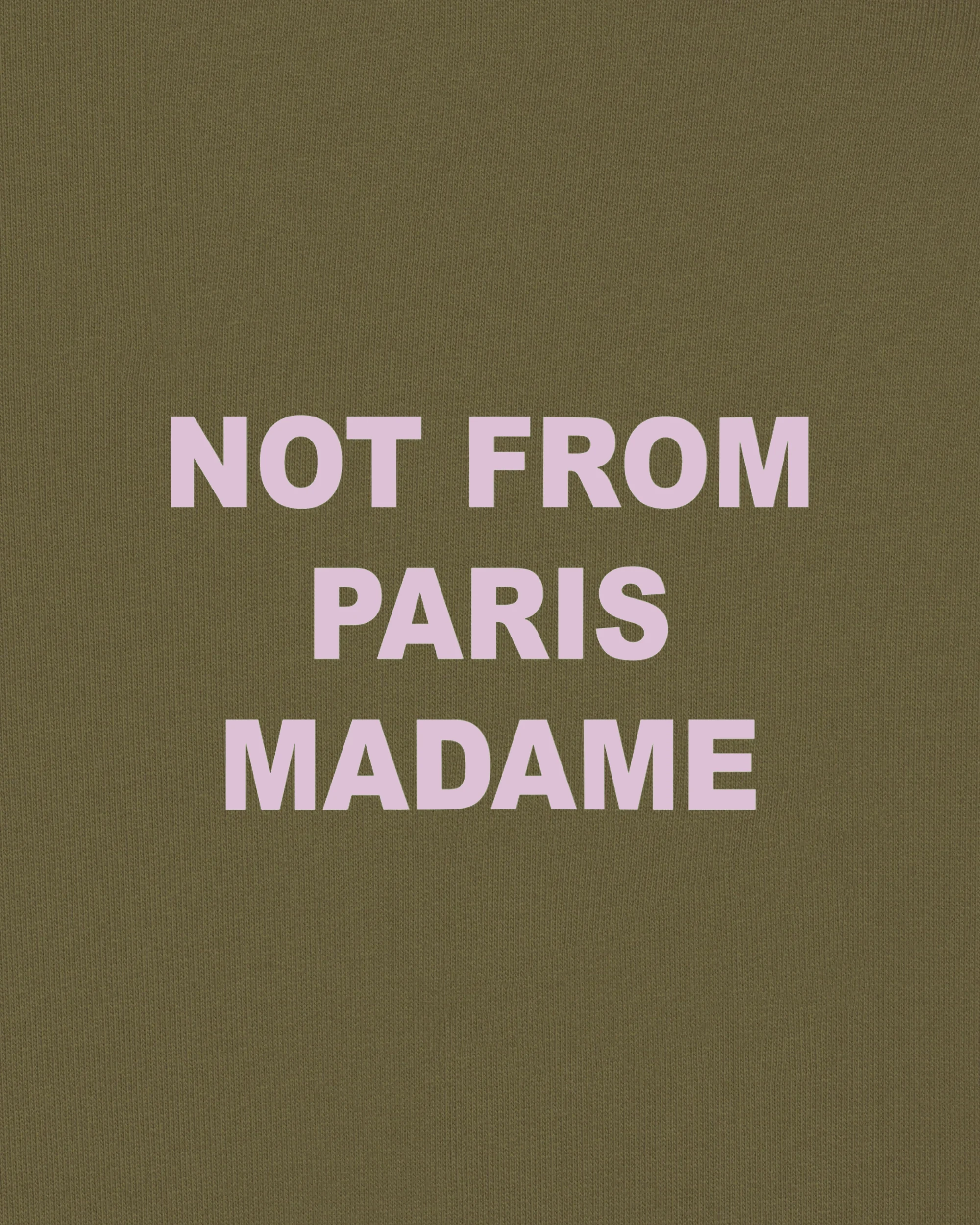 Le Sweatshirt Slogan Kaki