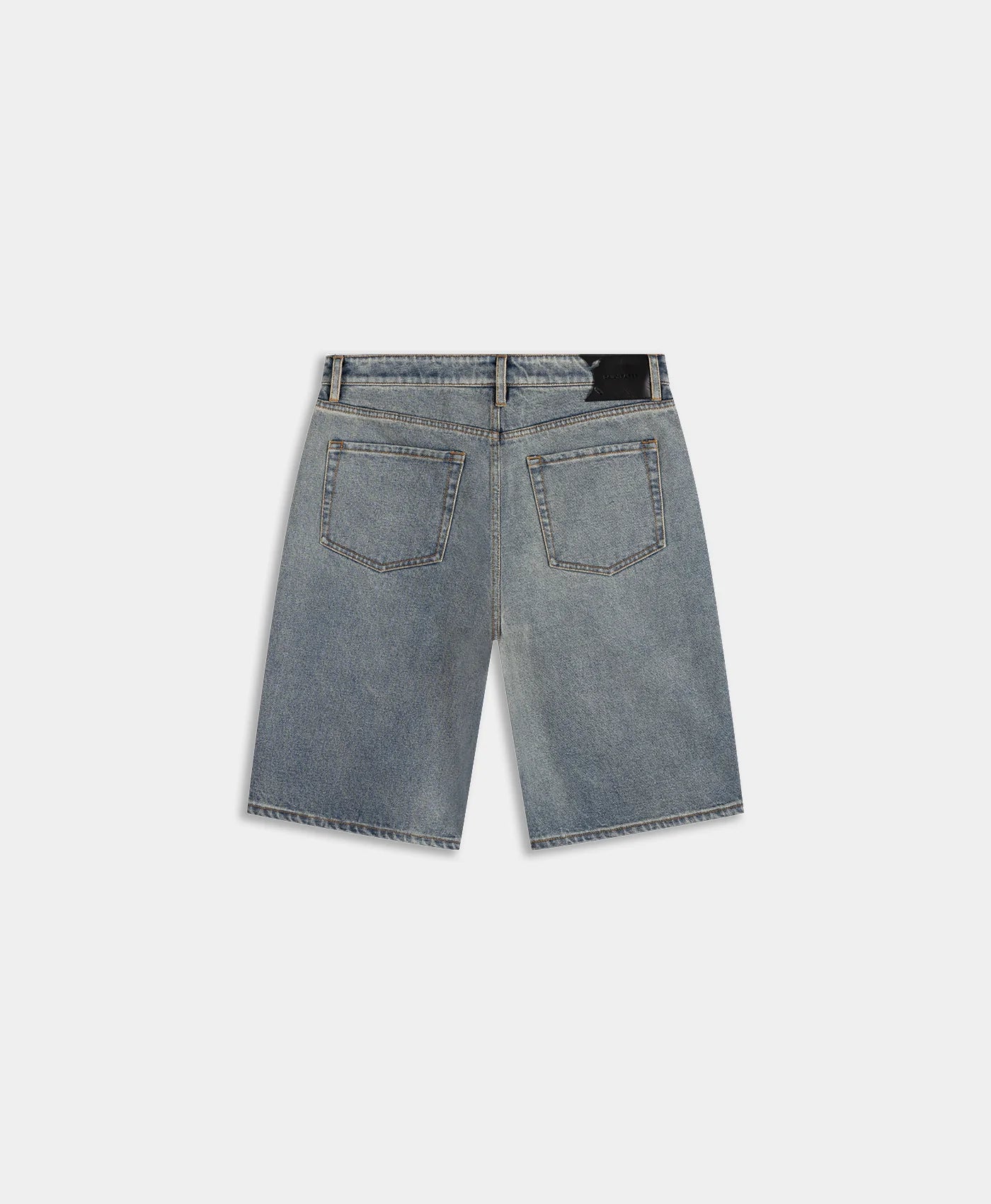 Compact Shield Embroidery Denim Shorts Denim