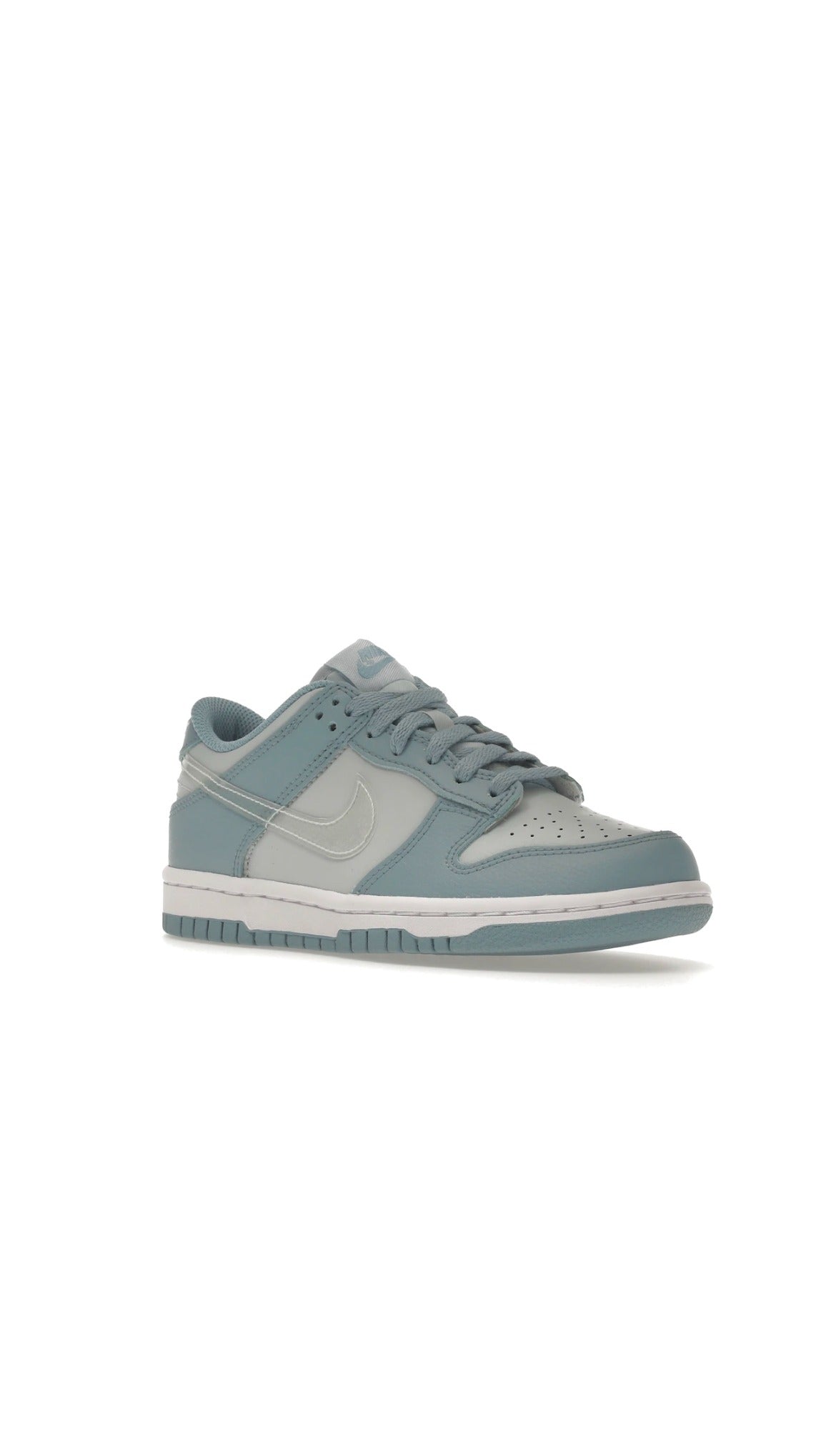 Nike dunk low clear blue swoosh (GS)
