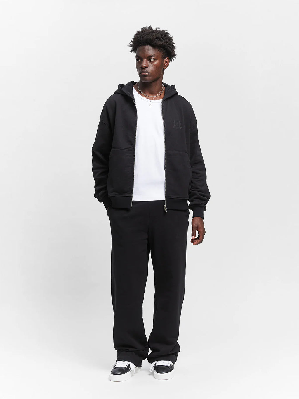 Creative Dept Logo Zip Hoodie Black