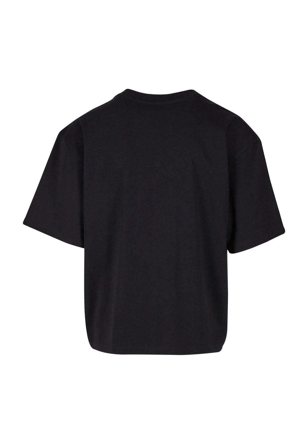 Woven Signature Chrome Logo Crop Tee Black