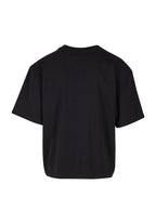 Woven Signature Chrome Logo Crop Tee Black