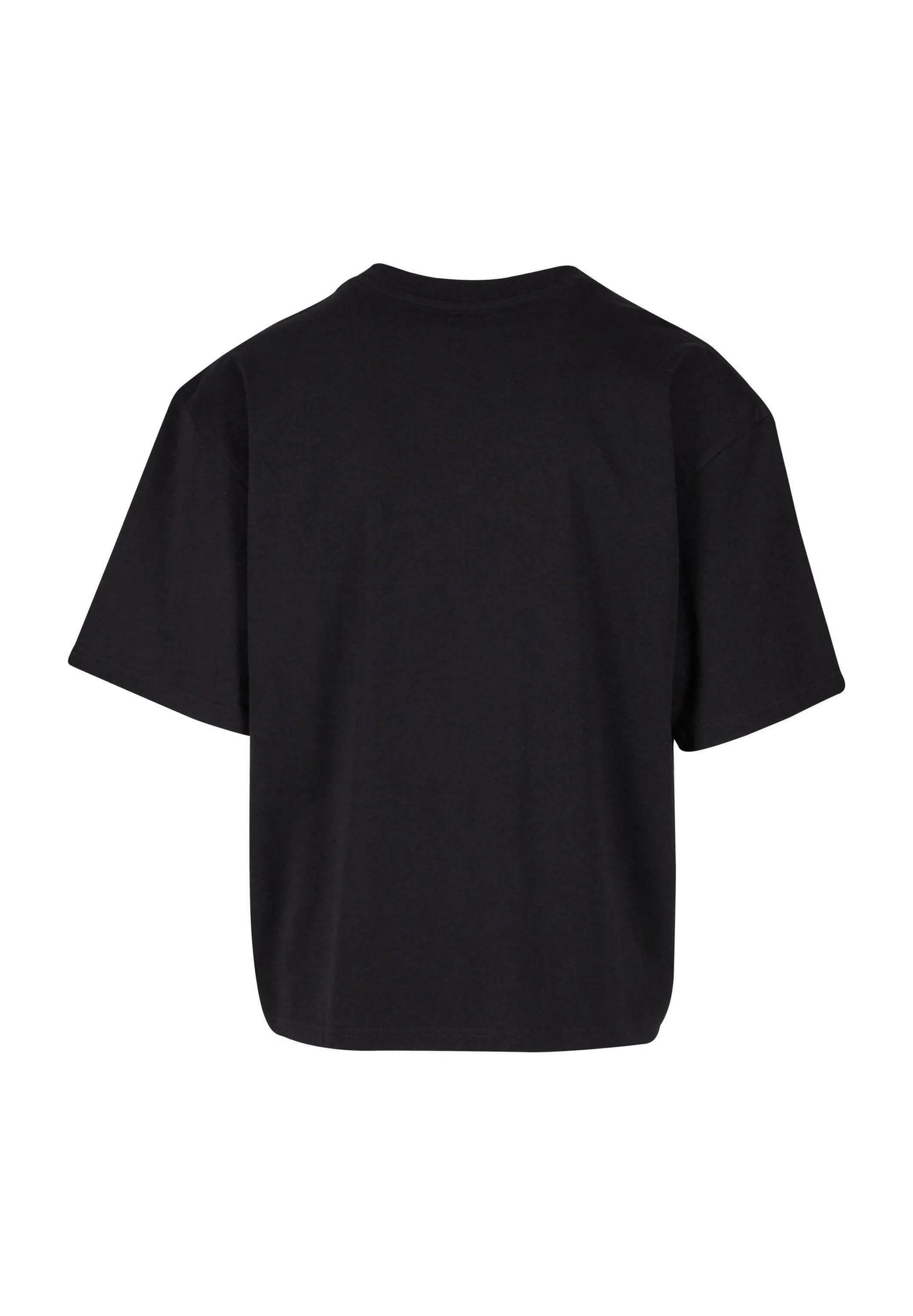 Woven Signature Chrome Logo Crop Tee Black