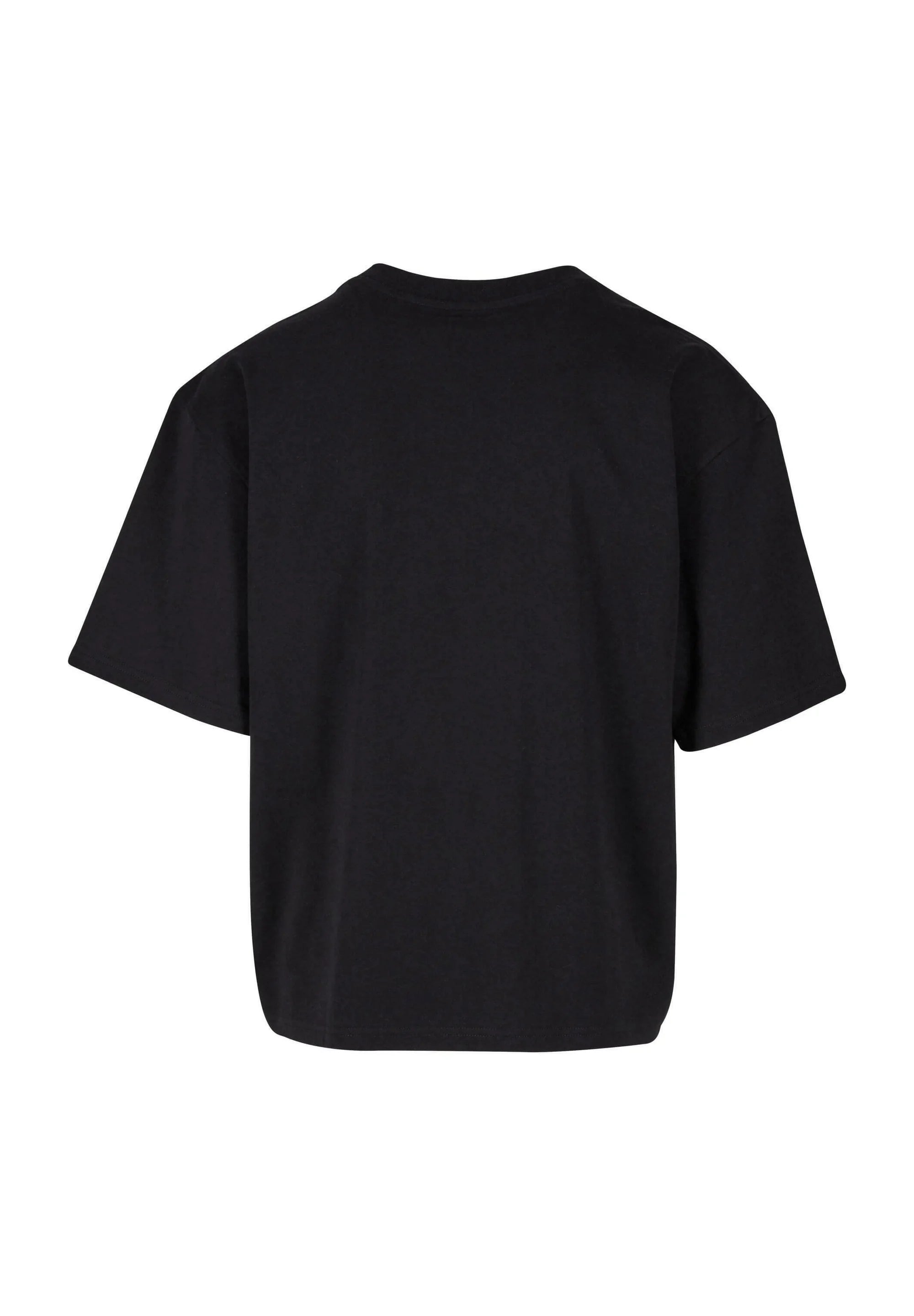 Woven Signature Chrome Logo Crop Tee Black