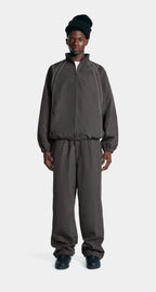 Taye Logo Relaxed Track Jacket Obsidian Black