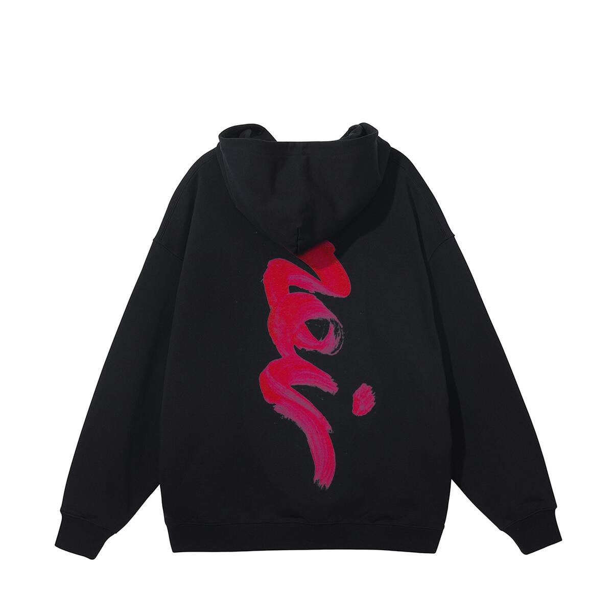 Cabinet Noir Brush Stroke Noir Hoodie Black