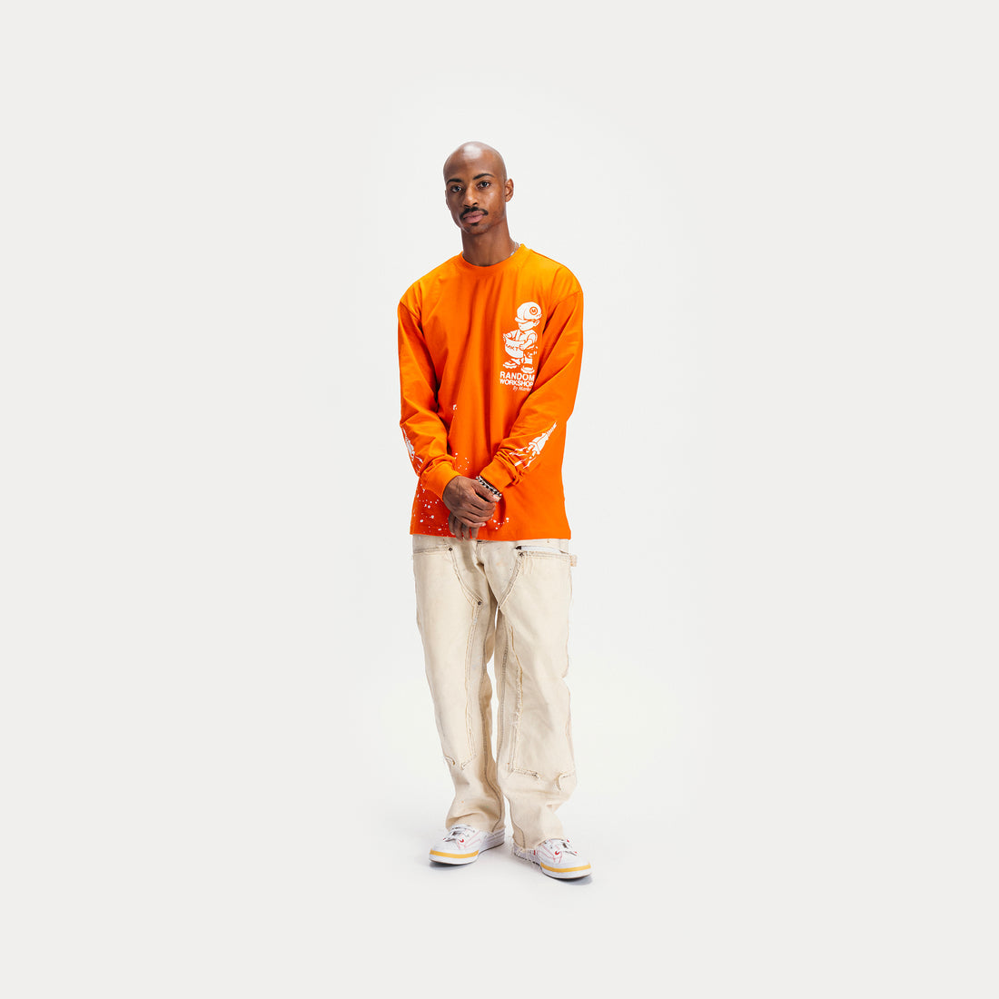 Plan Check Longsleeve T Shirt Safety Orange