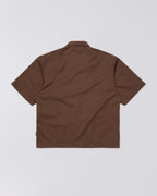 Shizuku Shirt Ss Coffee Bean Garment Washed