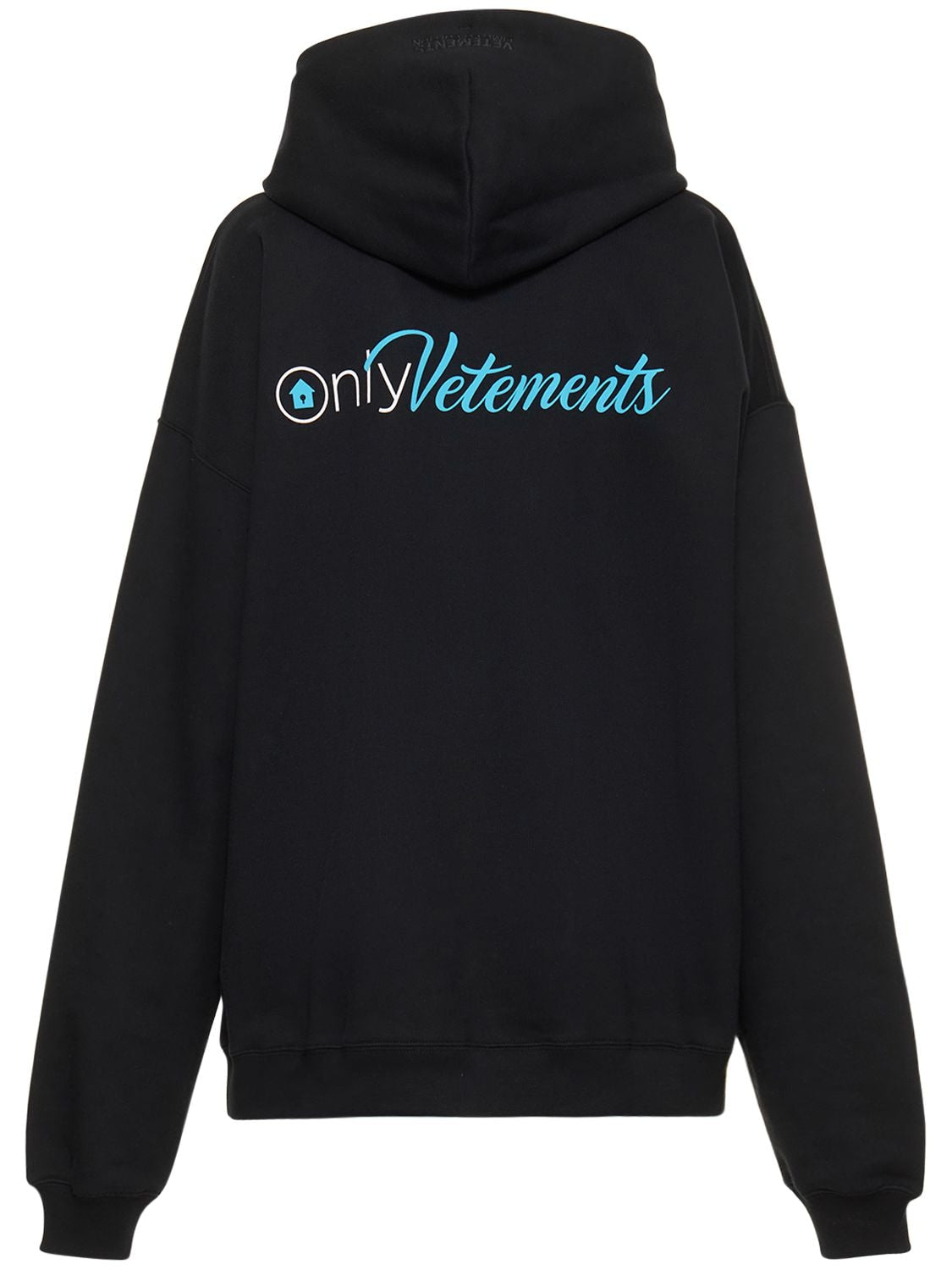 Embroided Logo Hoodie Black