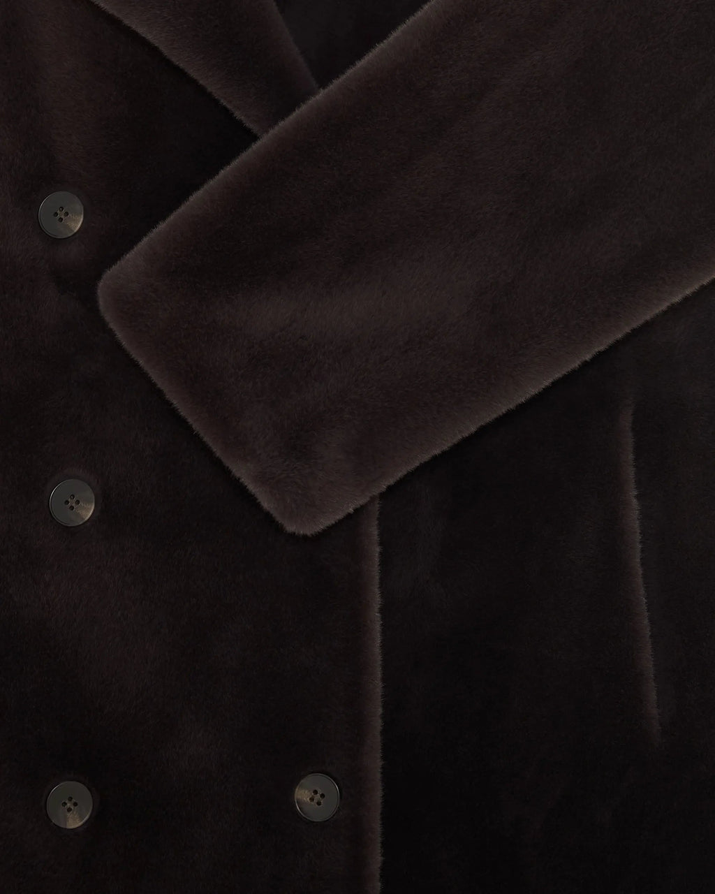 Le Manteau Fourrure Dark Brown