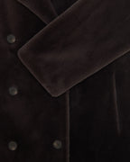 Le Manteau Fourrure Dark Brown