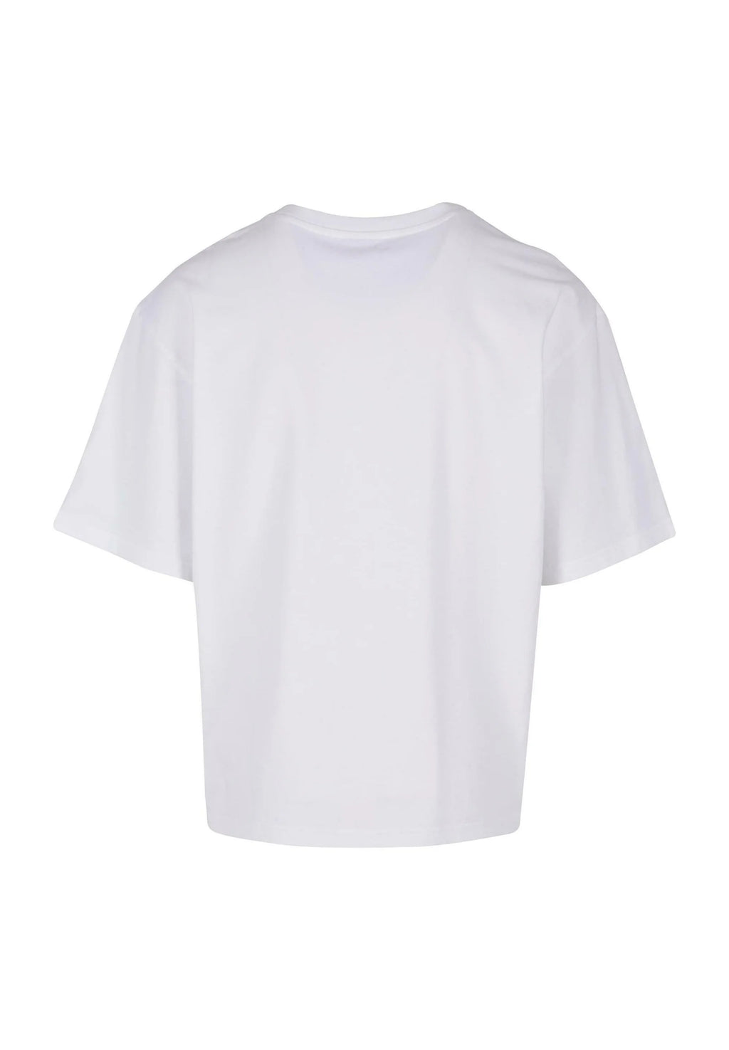 Woven Signature Chrome Logo Crop Tee White