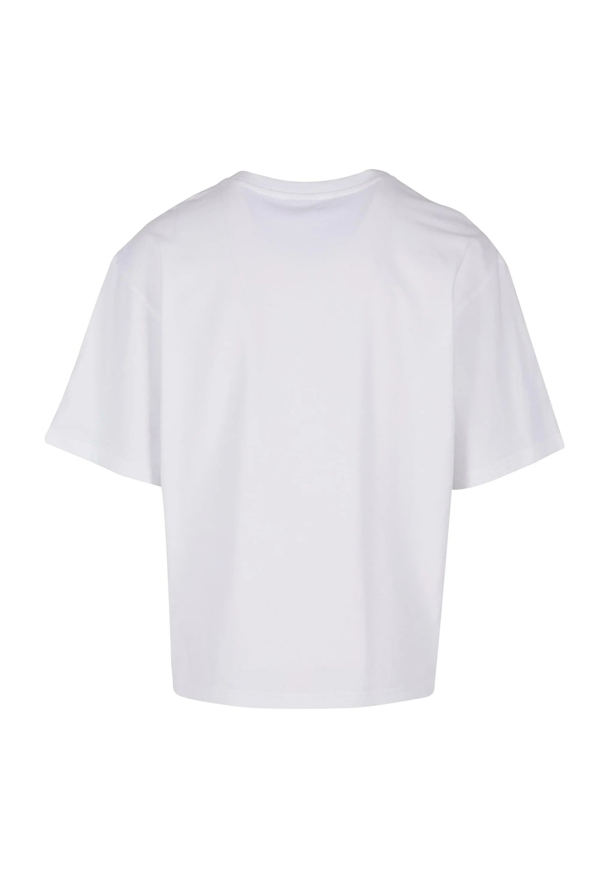 Woven Signature Chrome Logo Crop Tee White