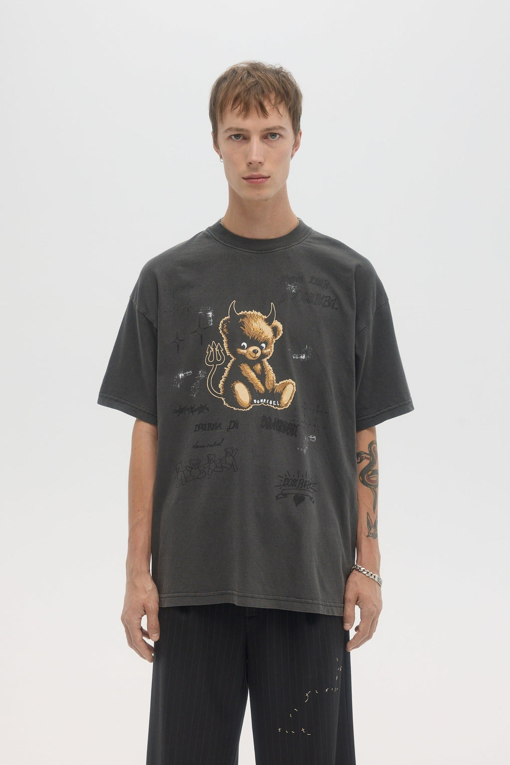 Lil Dev Tshirt Faded Black