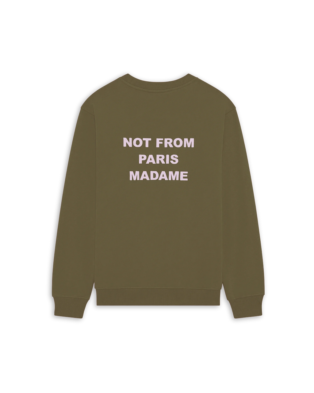 Le Sweatshirt Slogan Kaki