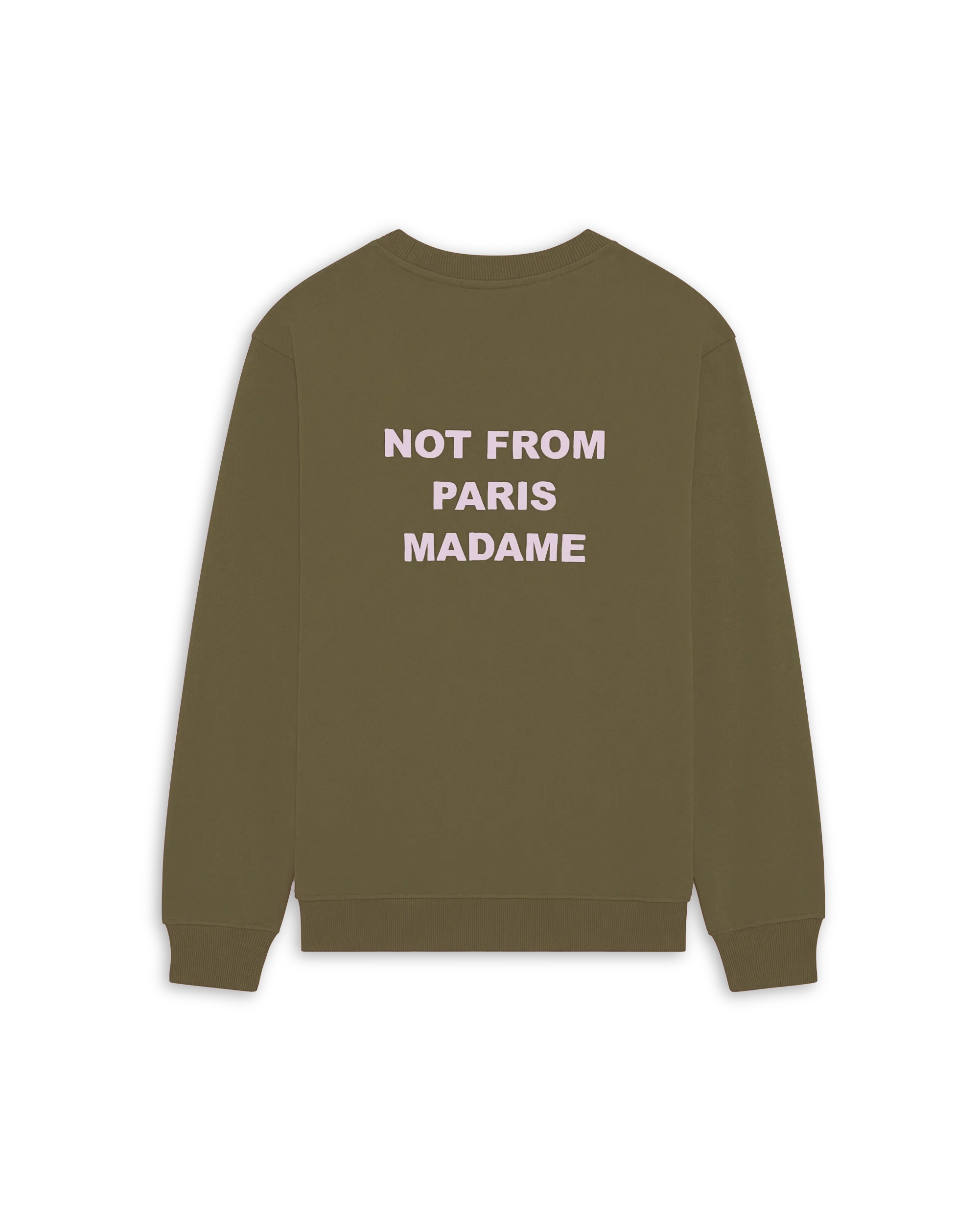 Le Sweatshirt Slogan Kaki