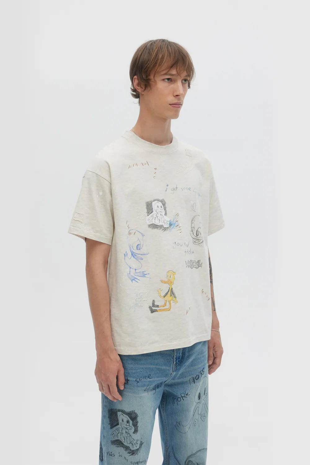 Beaker T Shirt Greige