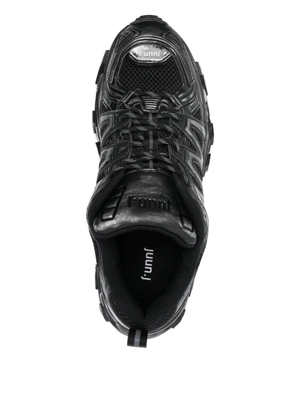 Syenthetic Leather Trainer Shoes Black