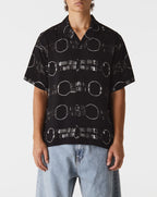 Straps Button Down Black
