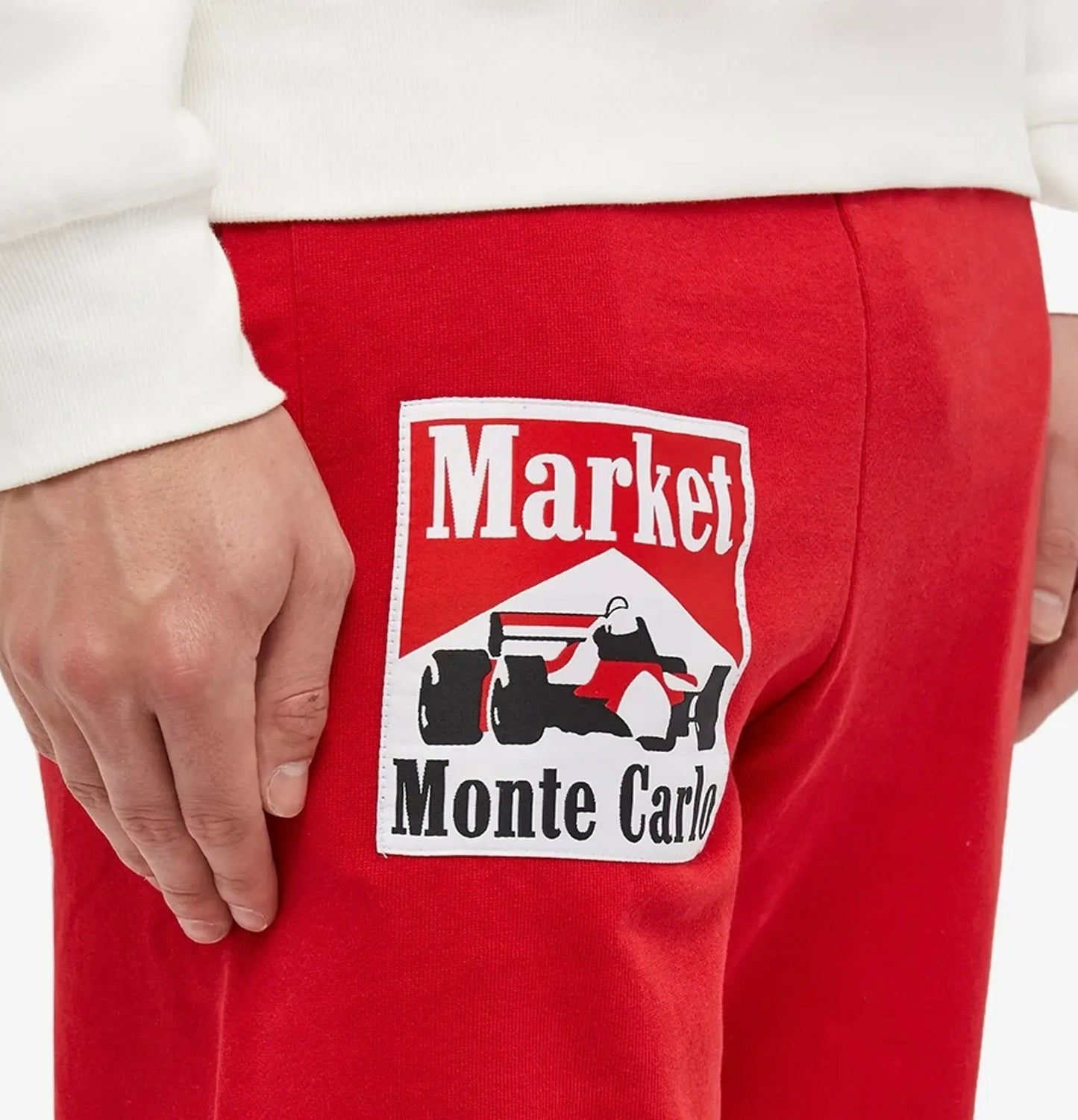 Market Racing Logo Sweatpants red