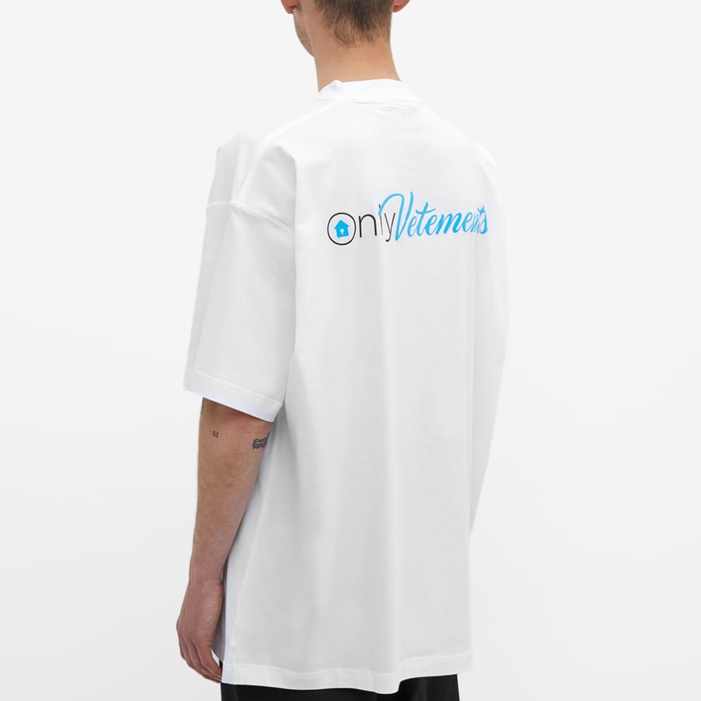Logo print short sleeve Tshirt White