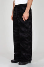 Dotted Camo Jersey Pants Black