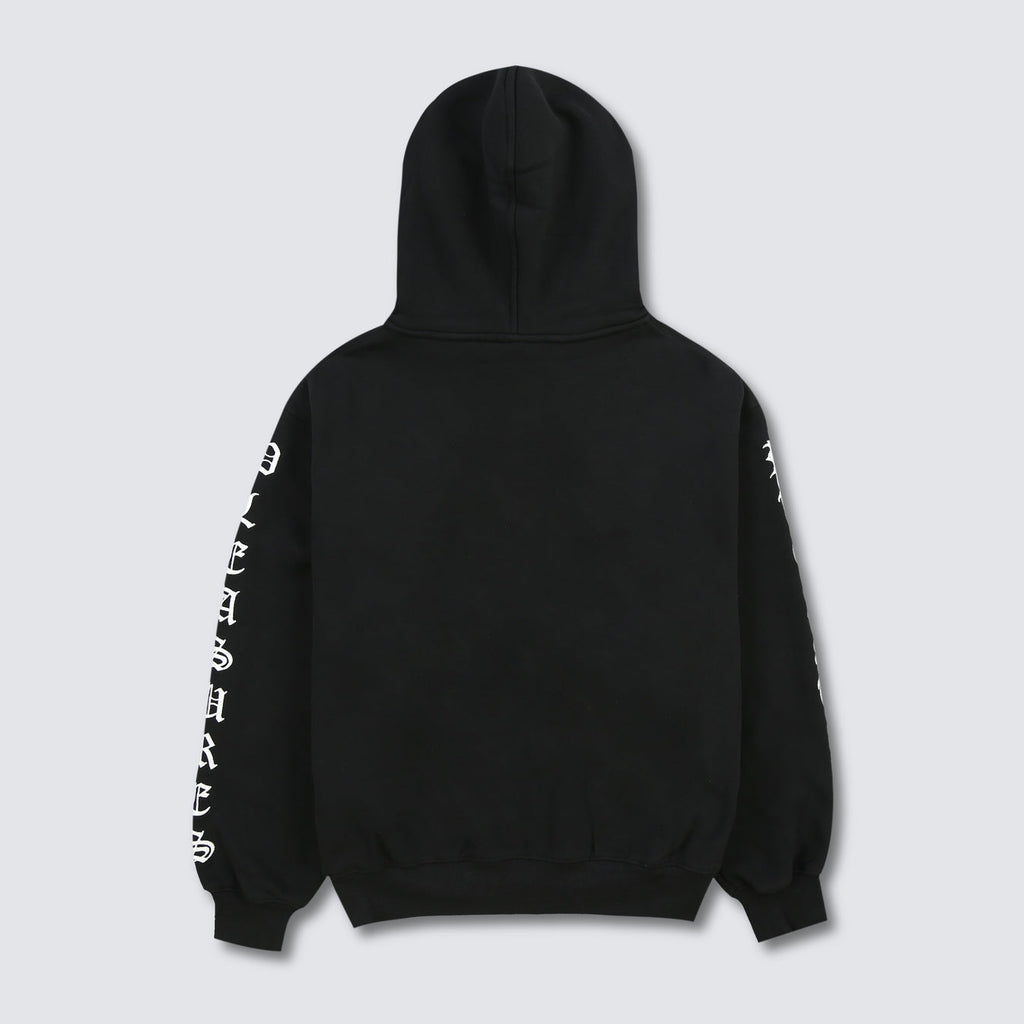 Oe Zip Up Hoodie Black