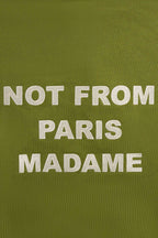 Le Hoodie Slogan Kaki