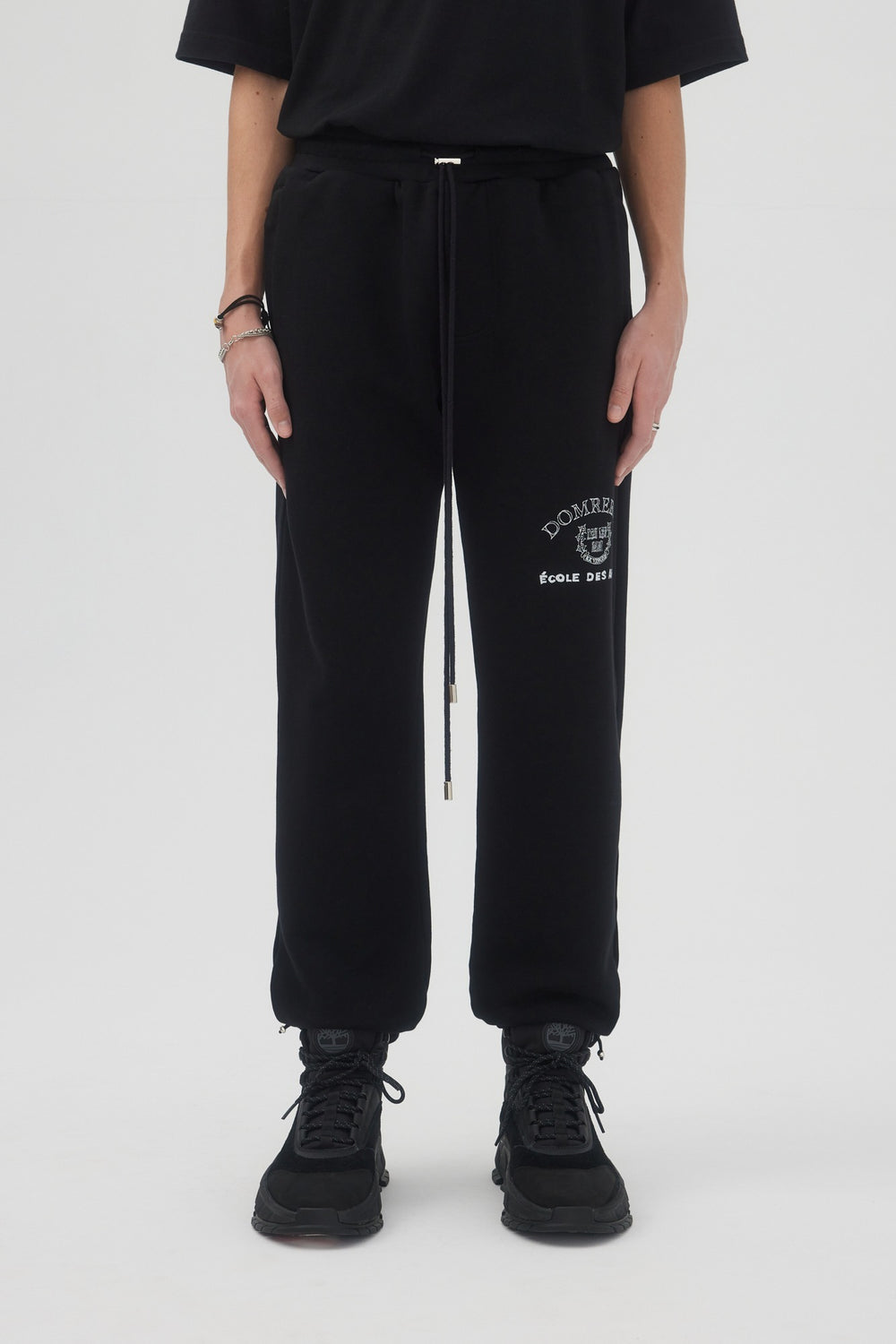 VARSITY SWEATPANTS Black