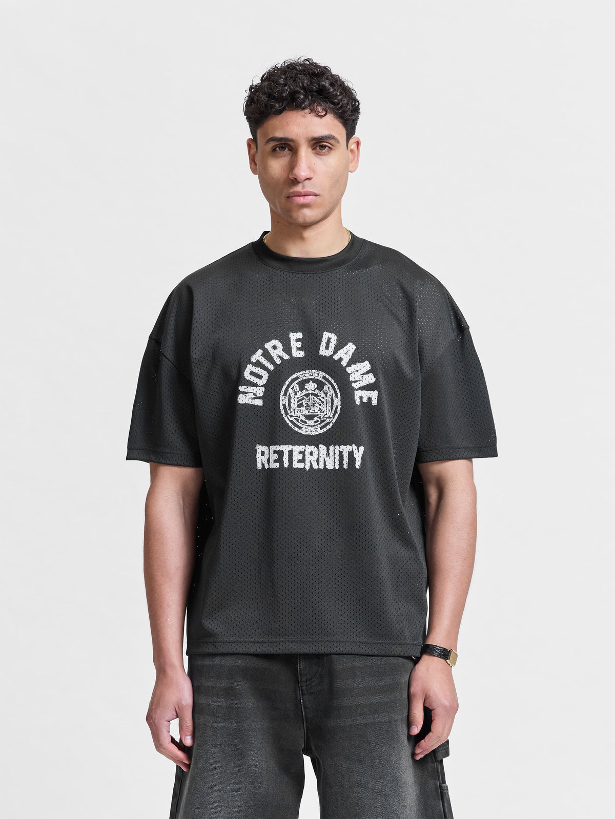 Notre Dame Mesh Tshirt Black
