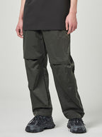 Low Crotch Nylon Pants Khaki