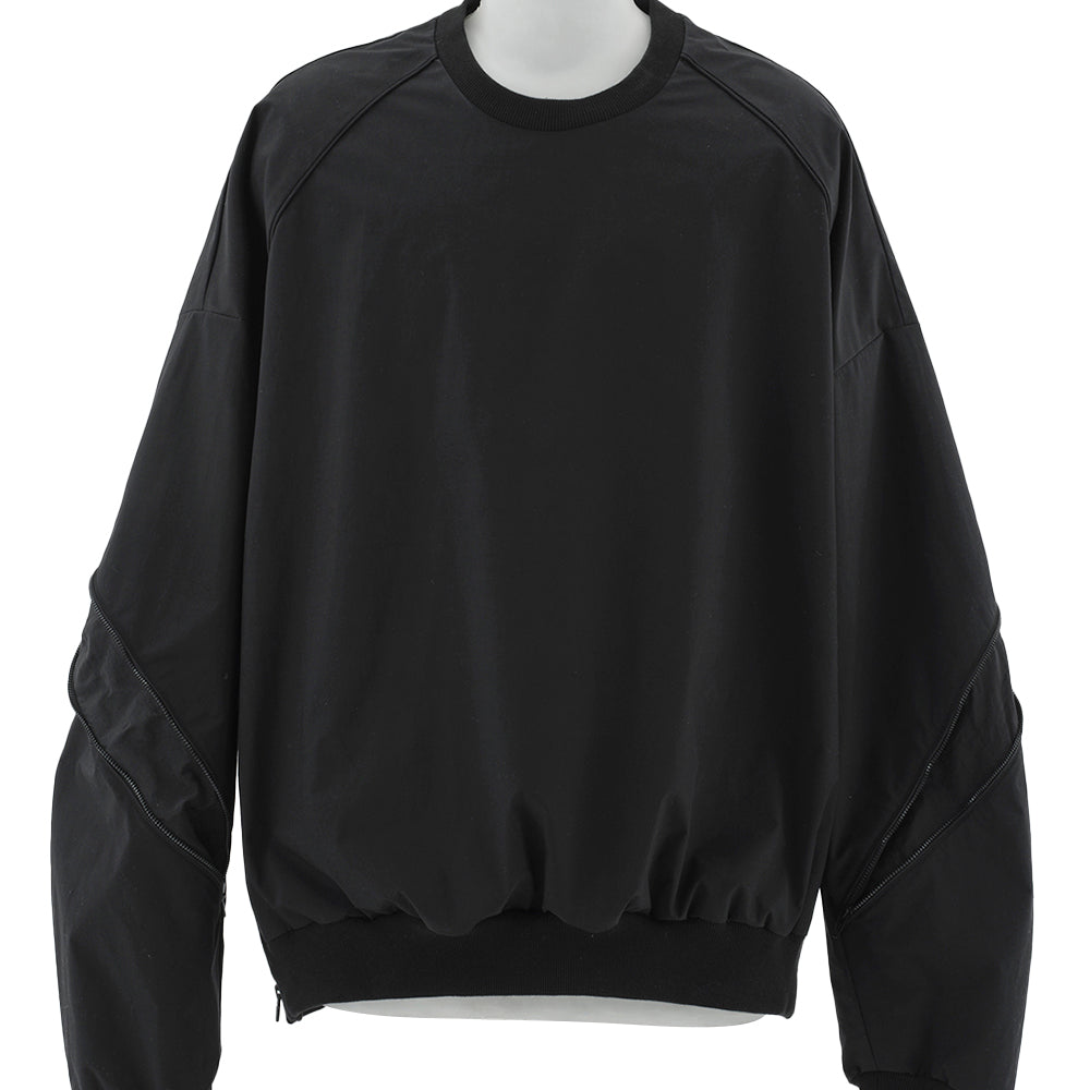 
                      
                        Oblique Zipper Polyester Sweatshirts Black
                      
                    