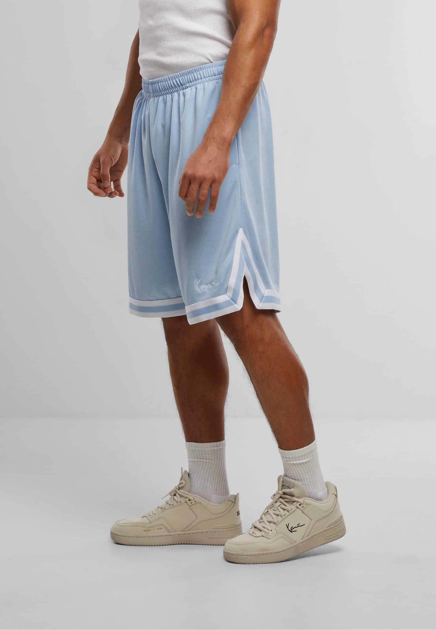 Small Signature Mesh Shorts Blue