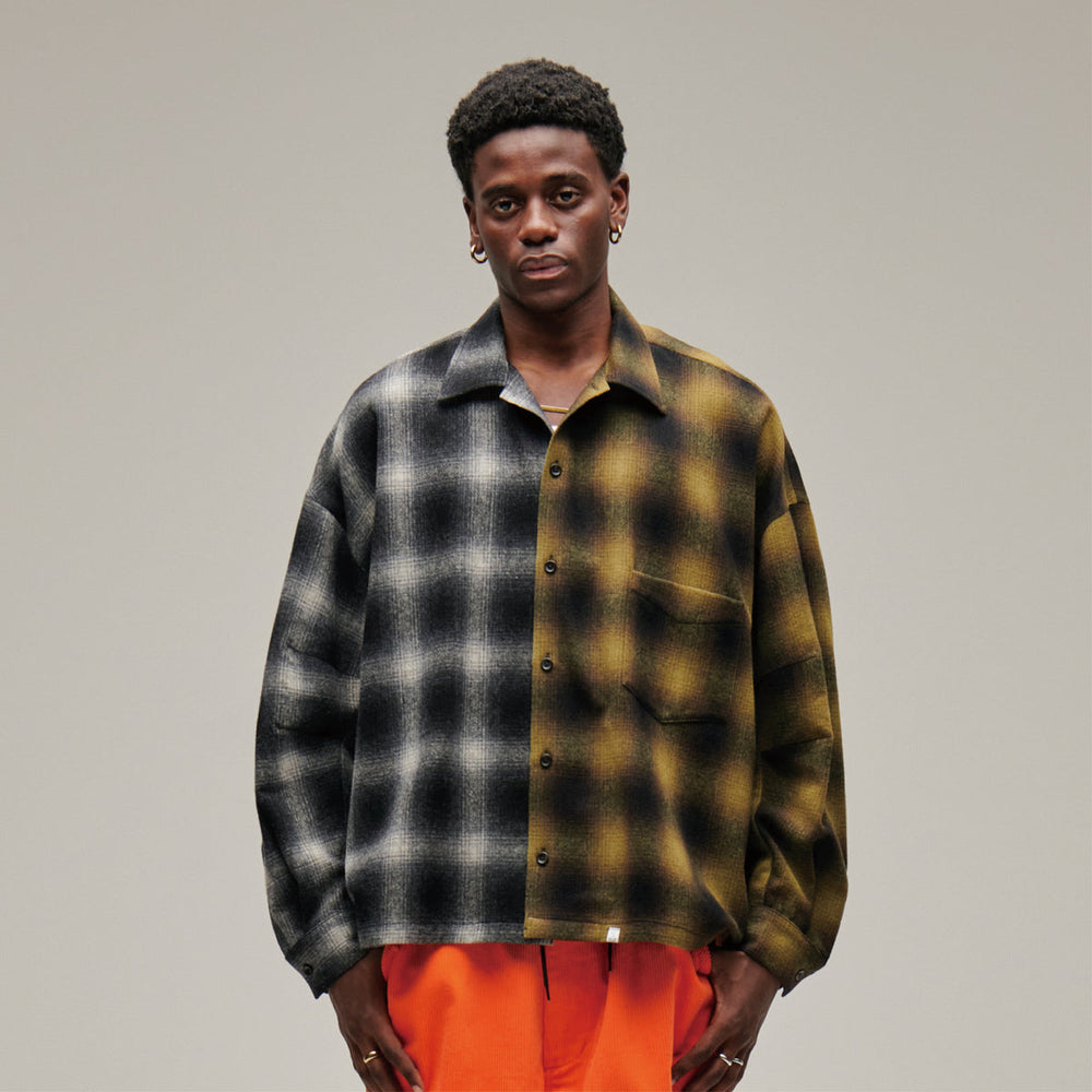 
                      
                        2 Face Nel Shirt Yellow x White Ombre Plaid
                      
                    
