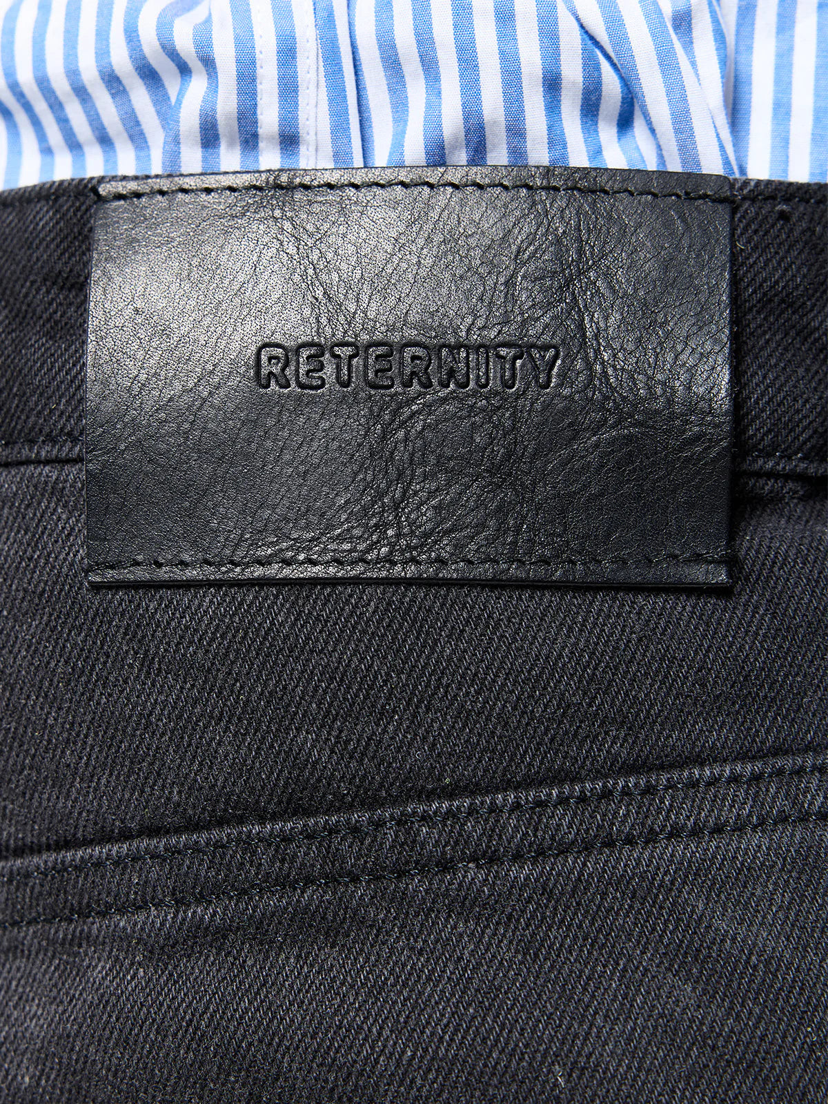Essential Baggy Denim Washed Black