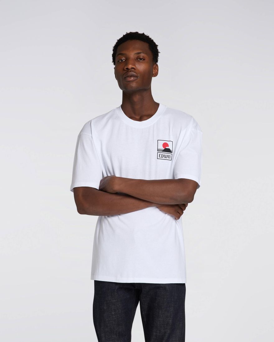 Sunset On Mt Fuji TS white garment washed