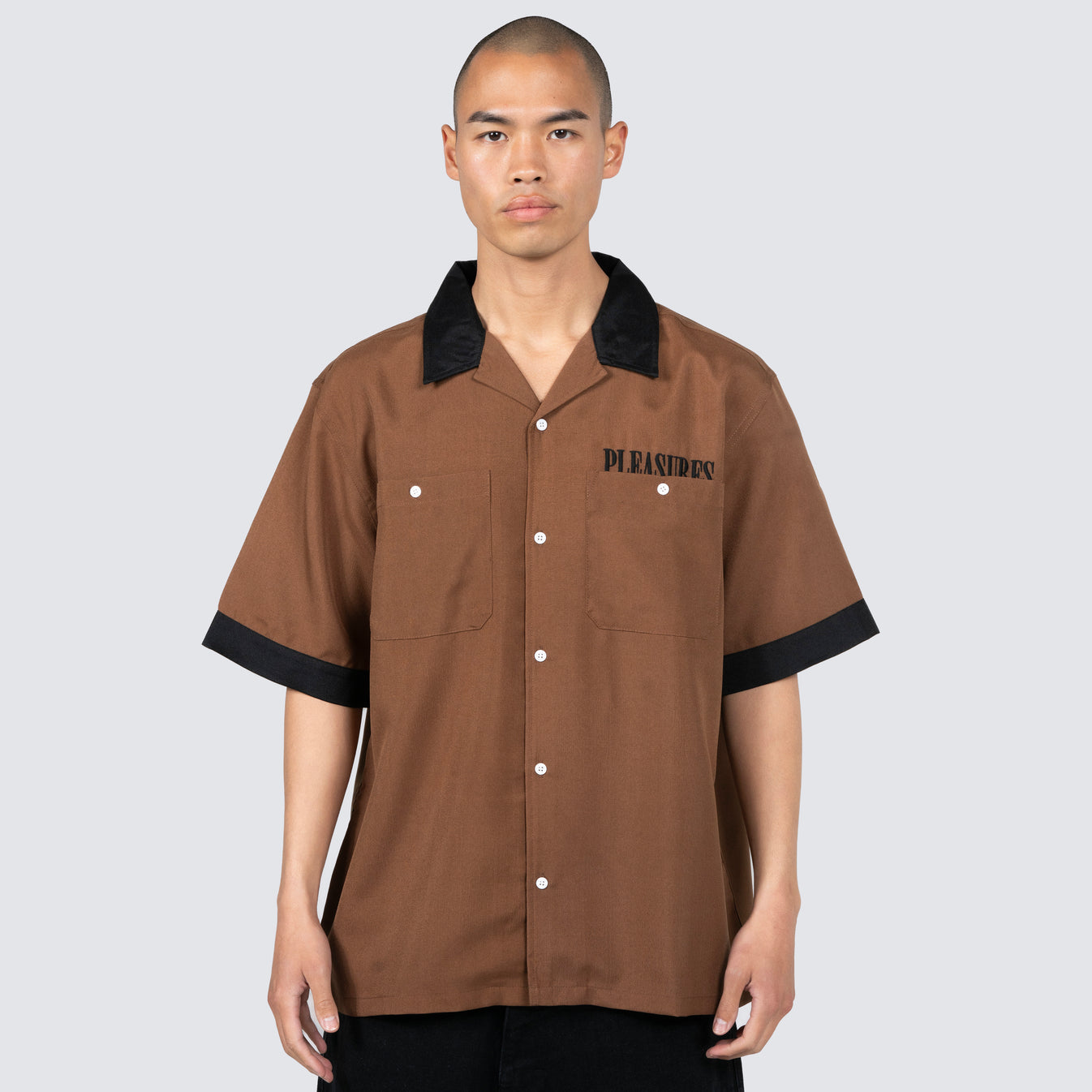 Daisy Bowling Button Down Brown