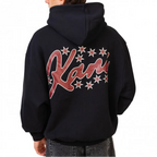 Signature Star Print Os Hoodie black
