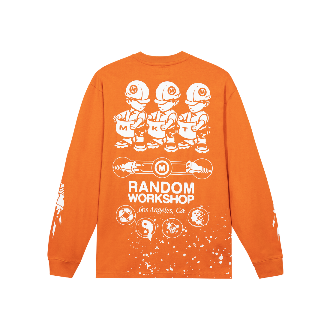 Plan Check Longsleeve T Shirt Safety Orange