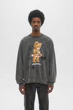 Snap Sketch Sweatshirt Faded Black Fw26