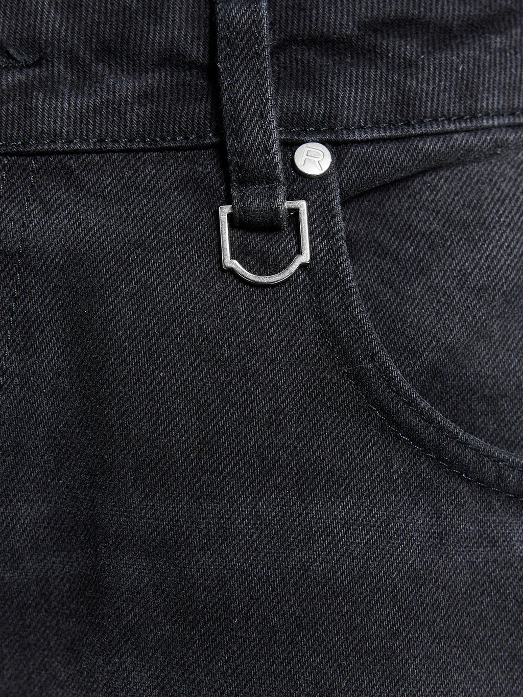 Essential Baggy Denim Washed Black