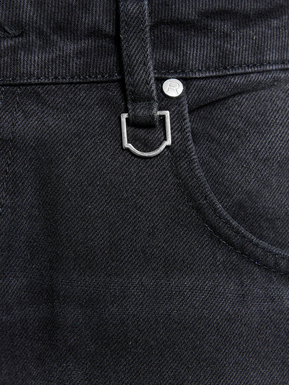 Essential Baggy Denim Washed Black