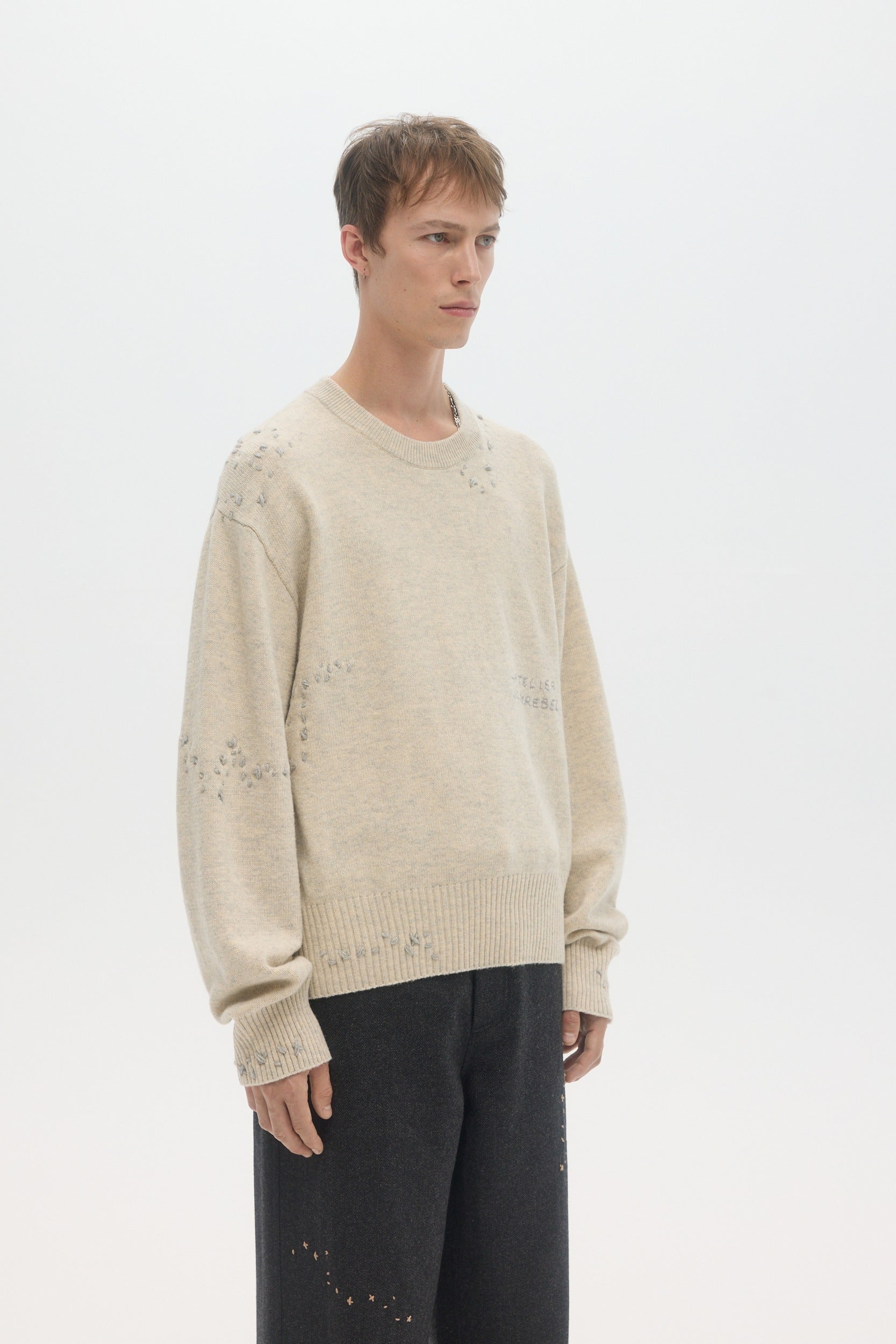 Renegade Knit Crewneck Greige